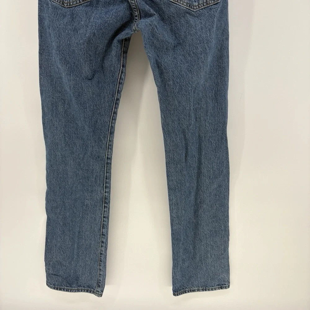 Levis 501 Jeans Mens 30x32 Light Wash Button Fly Straight Leg‎ Denim Classic Fit